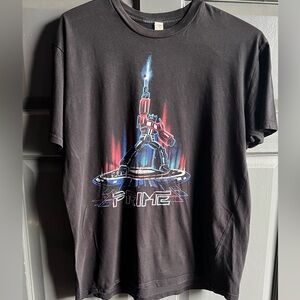 Rock Me Men's Transformer OPTIMUS PRIME Black T-Shirt XL
